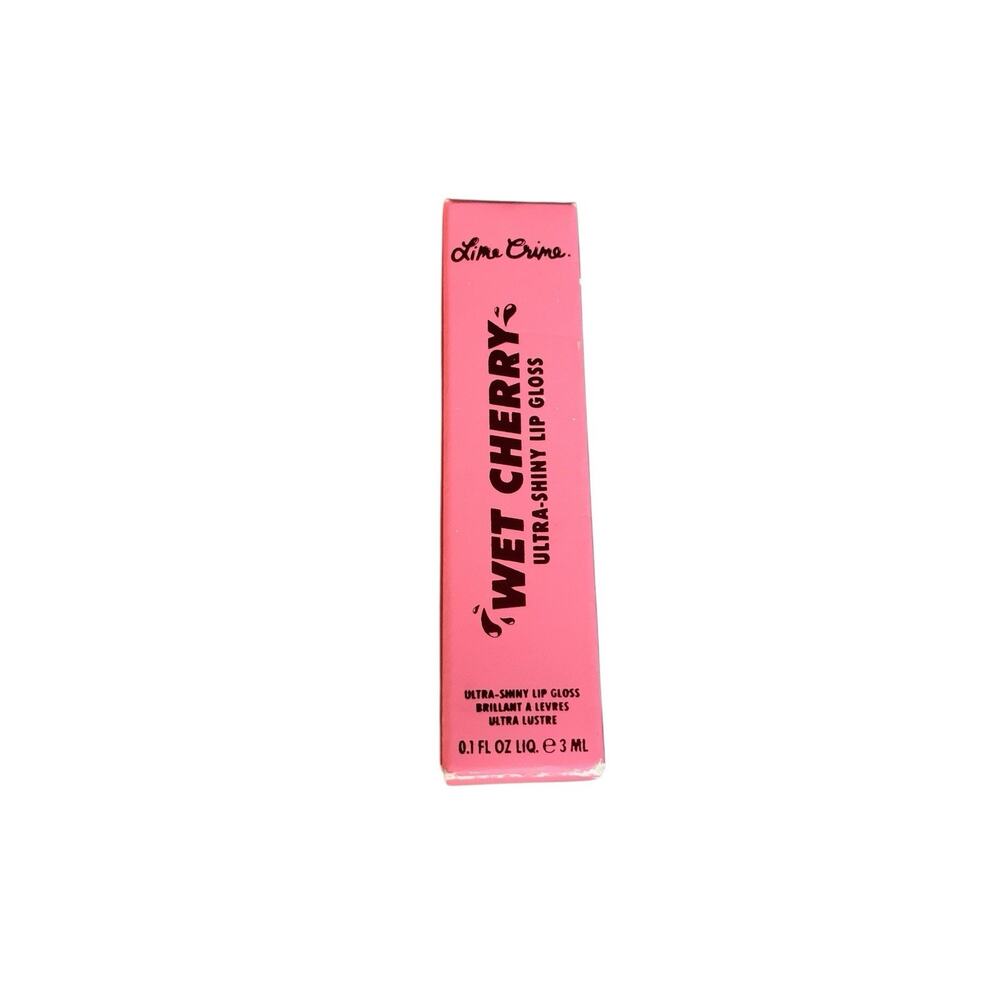 Lime Crime FLAMING CHERRY Wet Cherry Ultra Shiny Lip Gloss Full Size New